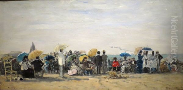 Beach at Trouville - view 1