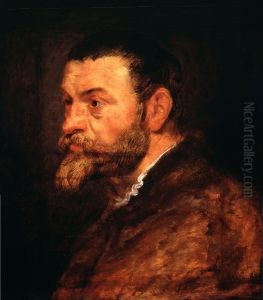Portrait of a man in fur coat by (studio of) Rubens, Peter Paul