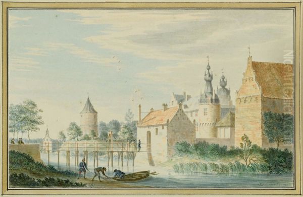 Schlossanlage an einem Fluss. - view 1