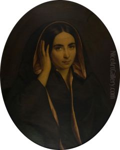 Portrait of Juliette de Bourge, nee Destailleur by Emma Leroux de Lincy