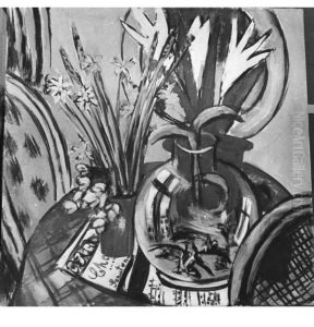 Stilleben mit grosser Glaskugel und Kornahren by Max Beckmann