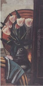 Stilleben mit Tulpen by Max Beckmann
