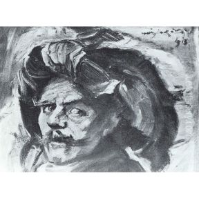 Selbstportrat als Nurnberger Landsknecht by Lovis (Franz Heinrich Louis) Corinth