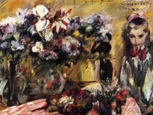Blumen und Tochter Wilhelmine by Lovis (Franz Heinrich Louis) Corinth