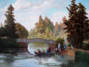 Antigua laguna del parque Cousino by Juan Mochi