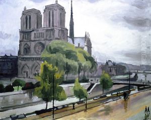 Notre-Dame par temps gris by Albert Marquet
