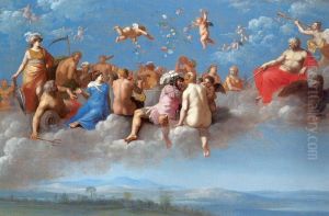 The Feast of the Gods by Cornelius van Poelenburgh