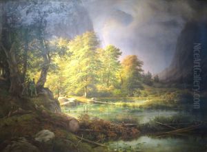 Hunting at Konigssee by Thomas Fearnley