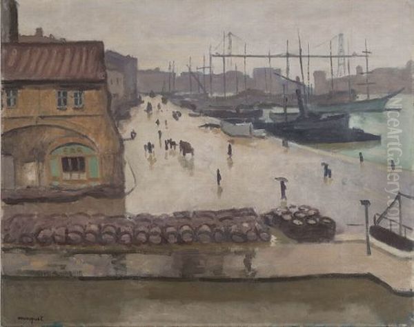 Port de Marseille sous la pluie - view 1
