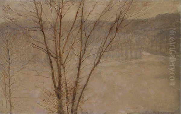 Winter Landscape with Barren Tree - view 1