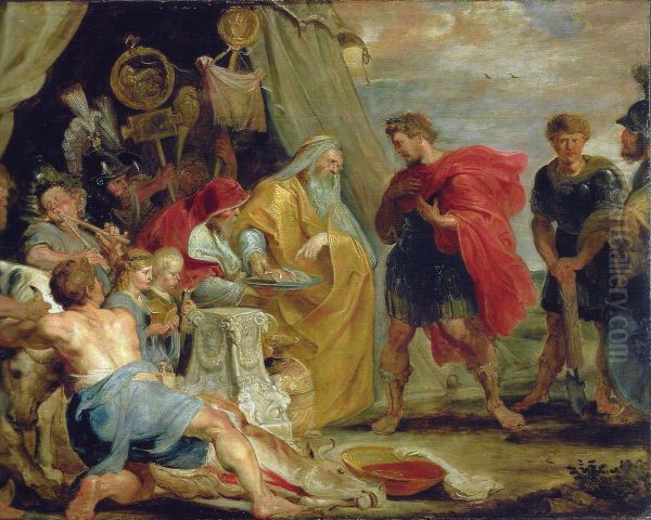 Decius Mus consulting the soothsayer (Livy VIII, 6-9/10) - view 1