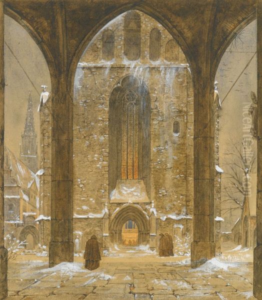 Cloister in Winter - view 1