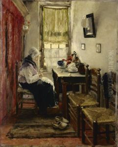Old People's Home. by Fritz von Uhde