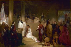Baptism of Pocahontas, Rotunda, U.S. Capitol by United States Capitol Historical Society