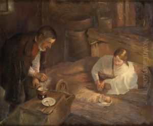 Christmas Night by Fritz von Uhde