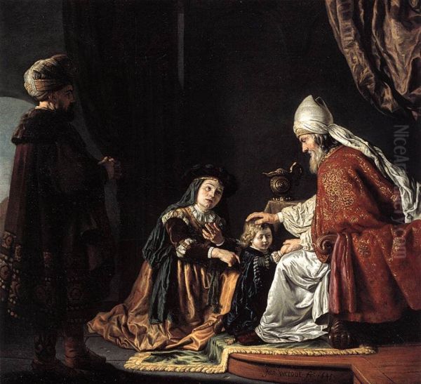Hannah Giving Her Son Samuel to the Priest - view 1