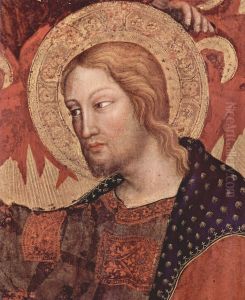 Marienkronung, Haupttafel, Szene: Marienkronung, Detail: Christus