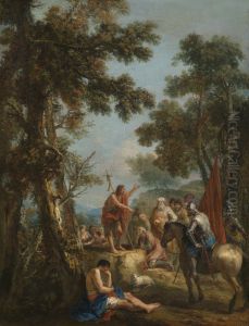 Saint John the Baptist Preaching by Francesco Zuccarelli