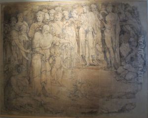 Priests of Baal on Mount Carmel by Domenico Beccafumi