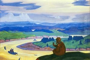 Procopius the Righteous Praying by Nicholas Roerich