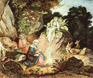 The Rest on The Flight into Egypt by Ludwig Richter