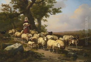 Shepherdess with Her Flock Shepherdess with Her Flock