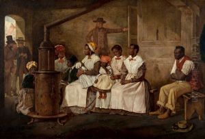 Slaves waiting for sale, Richmond, VA by Eyre Crowe