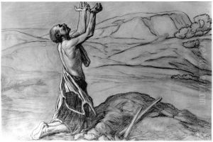 Study for Prayer for Death in the Desert by Elihu Vedder