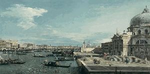 Canale Grande e Santa Maria della Salute a Venezia. by unknown