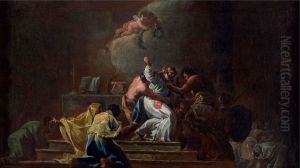 Muerte de san Alberto de Jerusalen by Francisco Goya Fuendetodos