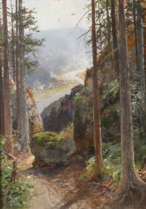 In der Sachsischen Schweiz by Albert Ernst Muhlig