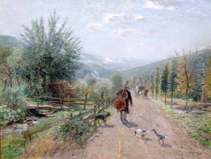 Der Musikus auf Wanderschaft. Sonnendurchflutung