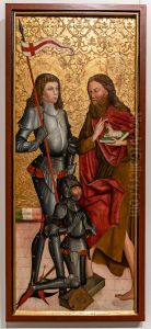 Georg und Johannes der Taufer mit Stifter Georg und Johannes der Taufer mit Stifter
