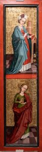 Verkundigung an Maria und vier weibliche Heilige