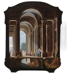 View of an antique thermal complex by Niccolo Codazzi