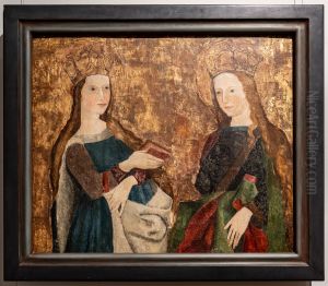 Katharina von Alexandrien (?) und Barbara von Nikomedien by Swabia