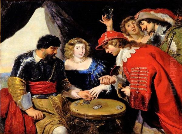 Dice Players and Courtesans in a Tent - view 1