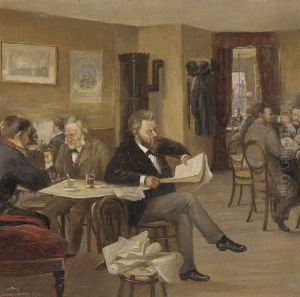 At the gentleman's club.