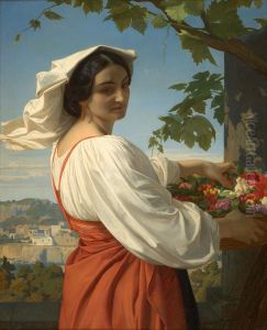 The woman known as 'Chiarrucia' by Alexandre Cabanel