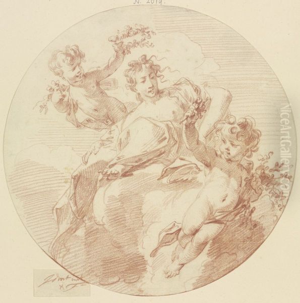 Flora with two genii - view 1