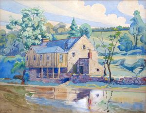 Snuff Mill, Juniper Green by Edwin G Lucas