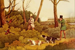 Pheasant Shooting by Henry Thomas Alken