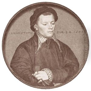 Portret Johanna von Schwarzwaldta by Hans Holbein the Younger