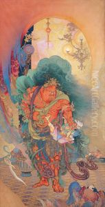 Nio(Buddhistguardian) Seizing an Evil Spirit