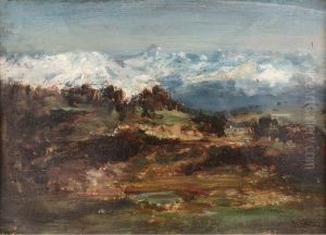 View of the Snowcapped Alps