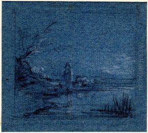 Open landscape with shepherd and sheep by Thomas Gainsborough