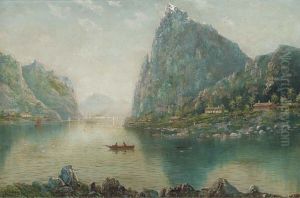 Summer waters on a Norwegian fjord. by Niels H. Christiansen