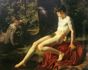 Narcisse se mirant dans l'eau by Alphonse Gaudar de La Verdine