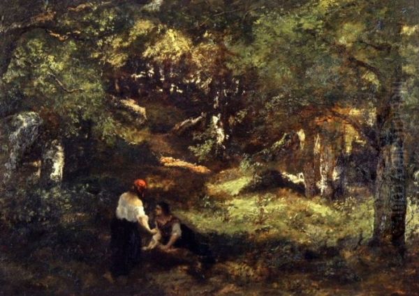 In the Fontainebleau Forest - view 1
