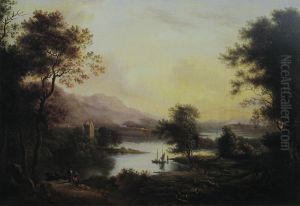 A Highland Loch Landscape. by Alexander Nasmyth